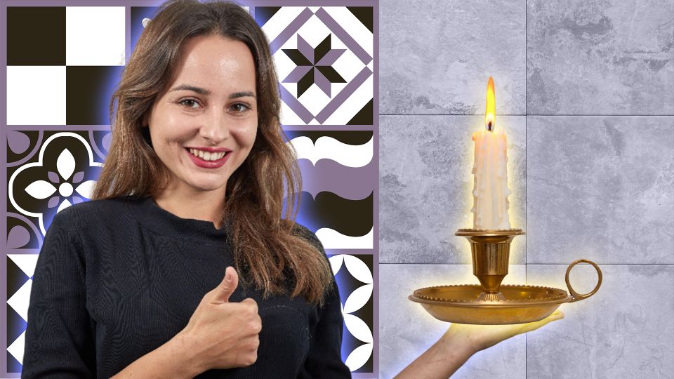 Дешево и просто: простой свечи хватит, чтобы решить проблему со швами в ванной