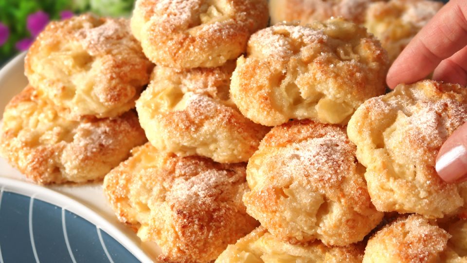 Удивительное сочетание: легкое домашнее печенье с творогом и яблоками