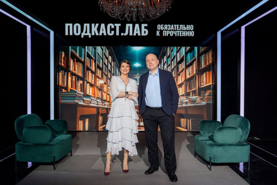 С Захаром Прилепиным на съёмках про Леонида Леонова