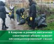 В Коврове продолжается осенний месячник по благоустройству и санитарной очистке города