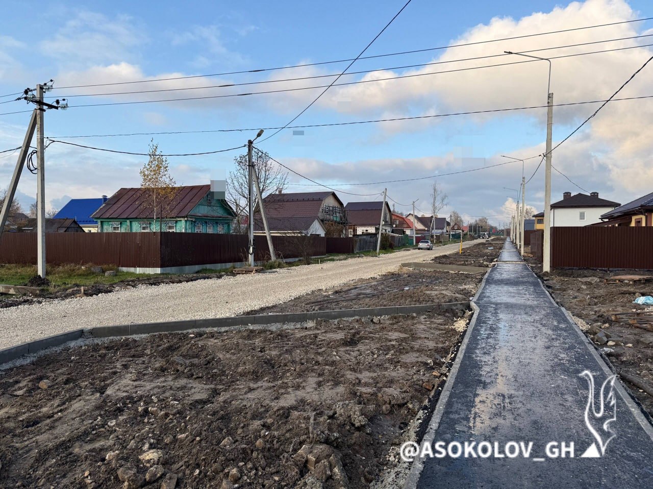 В Гусь-Хрустальном асфальтируют дороги к участкам многодетных