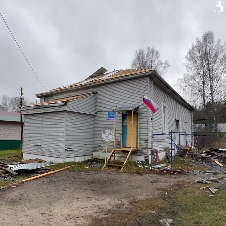 В деревне Шепелево города Владимира продолжаются работы по ремонту дома культуры