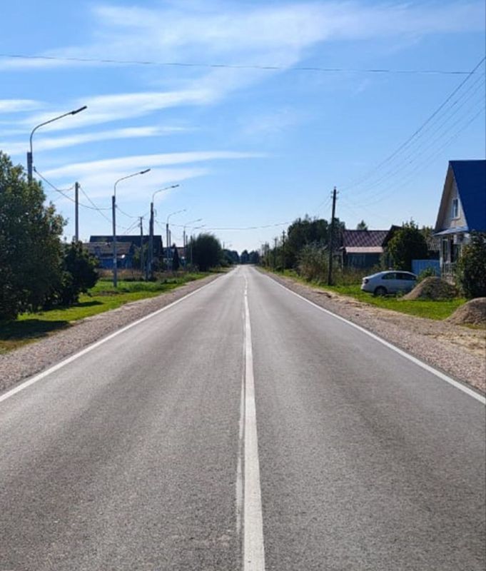 Во Владимирской области по нацпроекту «Инфраструктура для жизни» отремонтировали 9,9 км дороги Муром – Коржавино – Папулино - Меленки