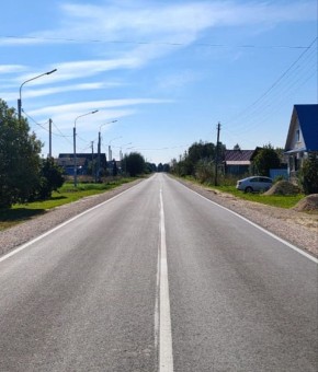 Во Владимирской области по нацпроекту «Инфраструктура для жизни» отремонтировали 9,9 км дороги Муром – Коржавино – Папулино - Меленки