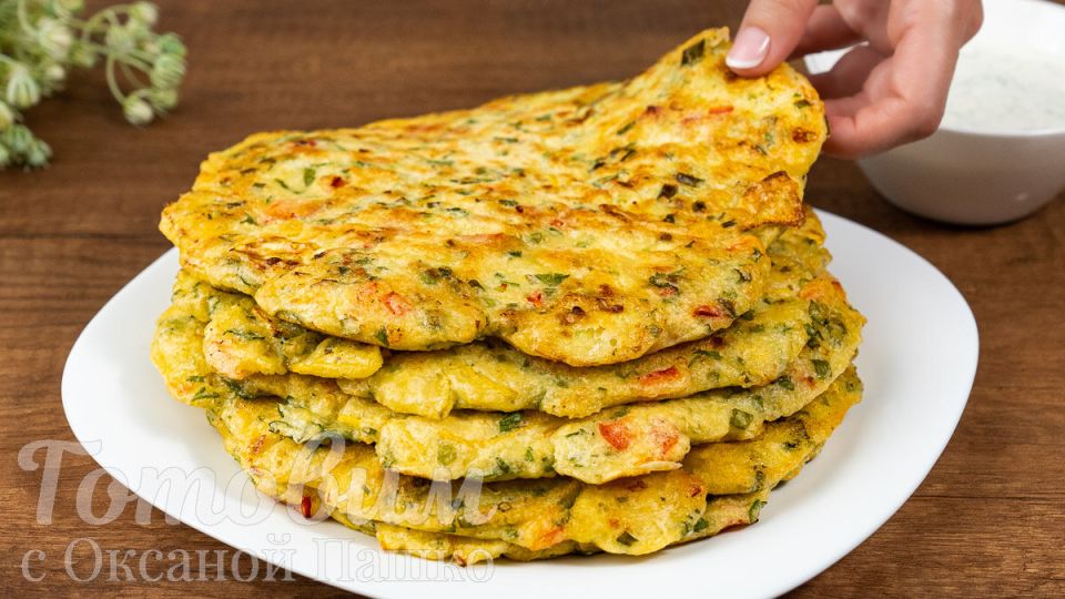 Лепешки с овощами: вкусный и полезный перекус на сковороде