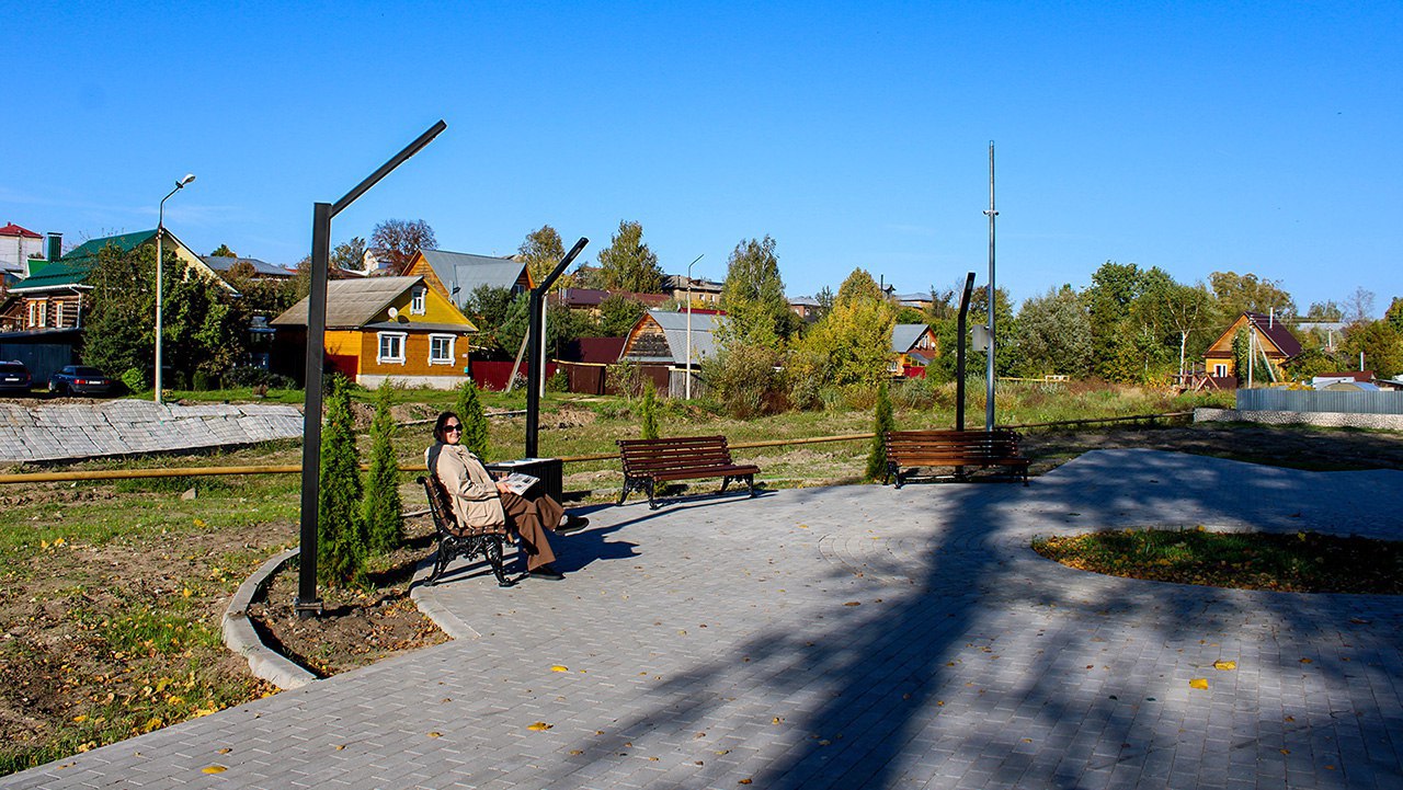 В Меленках завершился первый этап благоустройства сквера В Меленках завершился первый этап благоустройства сквера