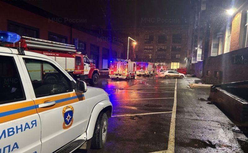 Предварительная причина пожара на гастромаркете - короткое замыкание