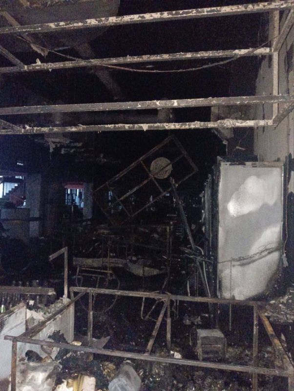 Гастромаркет закрыт после пожара