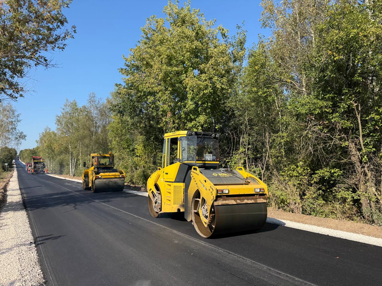 В Меленковском округе завершили дорожную кампанию, обновив 10,5 км дорог