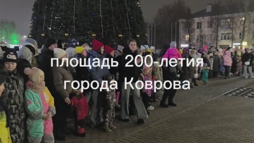 Новогодние елочки сегодня в Коврове засияли огнями