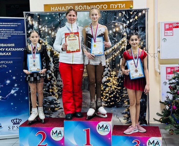 Фигуристы Коврова отличились на областном первенстве