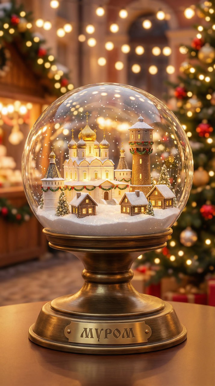 Города в магических шарах – купеческие дома и много снега Города в магических шарах – купеческие дома и много снега