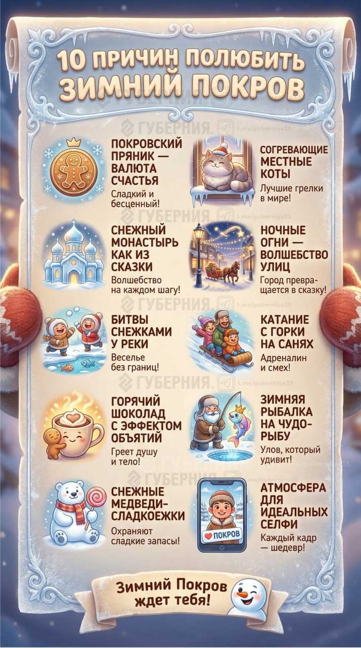 10 причин полюбить города Владимирской области в зимнее время 10 причин полюбить города Владимирской области в зимнее время