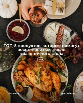 Как вернуть легкость после праздничных застолий: 5 восстанавливающих продуктов