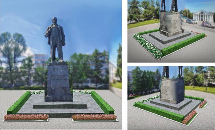 На площади Ленина высадят гортензии и кизильник