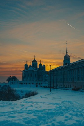 Морозный владимирский закат…