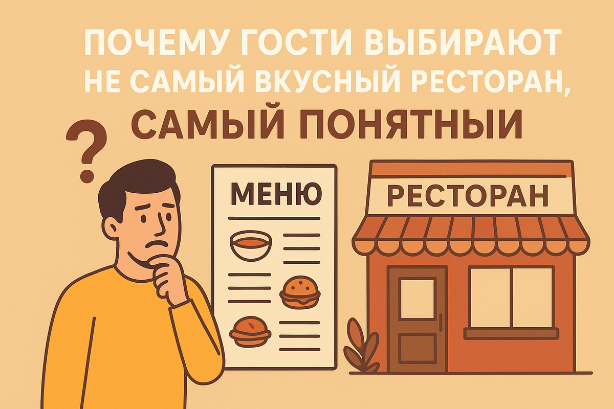 Почему гости выбирают не самый вкусный ресторан, а самый понятный