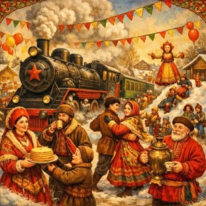 Масленица в стиле ретро и с блеском хрусталя