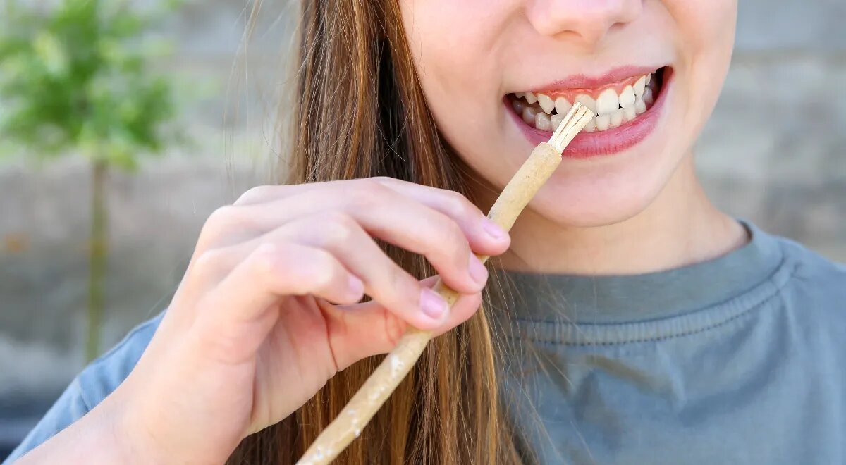 Тренд в соцсетях: отбеливание зубов корнями дерева вызывает опасения у стоматологов