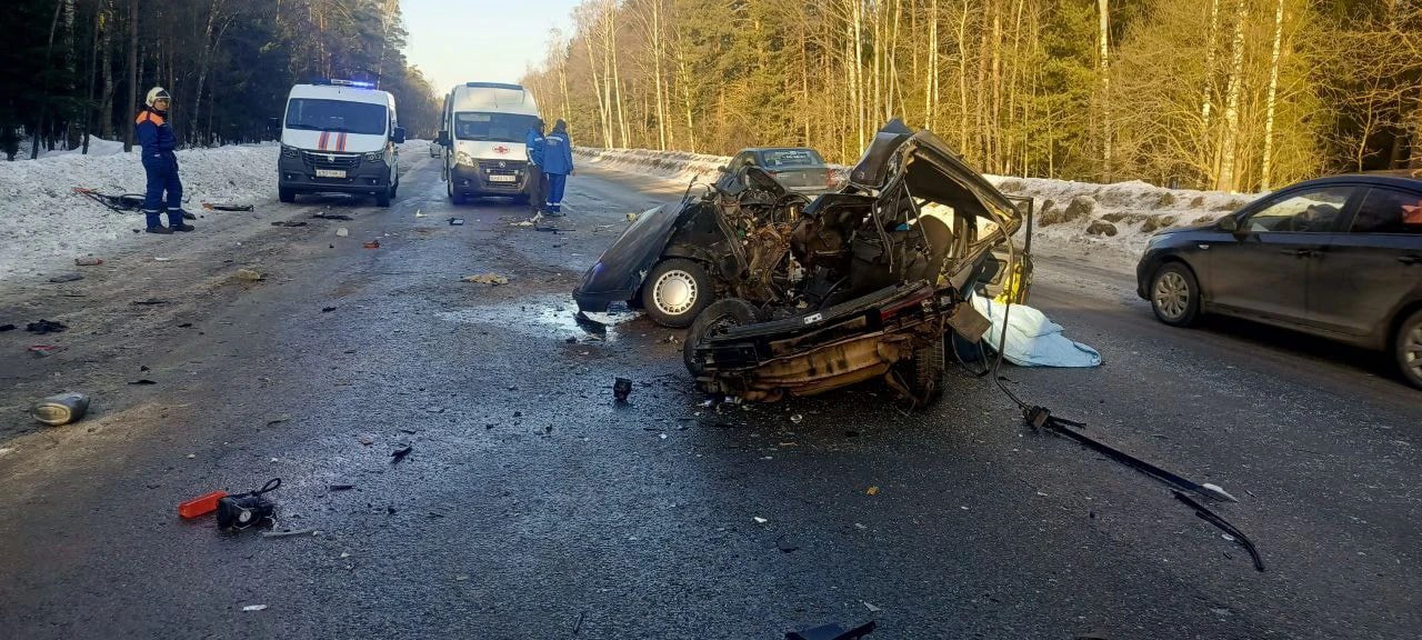 Два человека погибли в ДТП с участием 4 машин на трассе в Камешковском округе Два человека погибли в ДТП с участием 4 машин на трассе в Камешковском округе