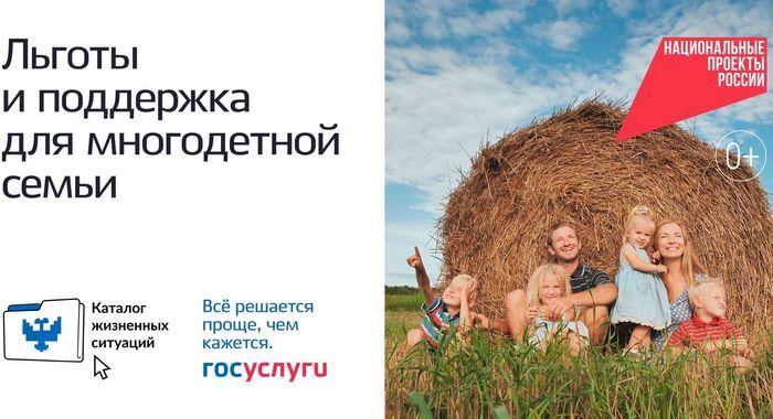 «Жизненные ситуации» на Госуслугах: многодетная семья