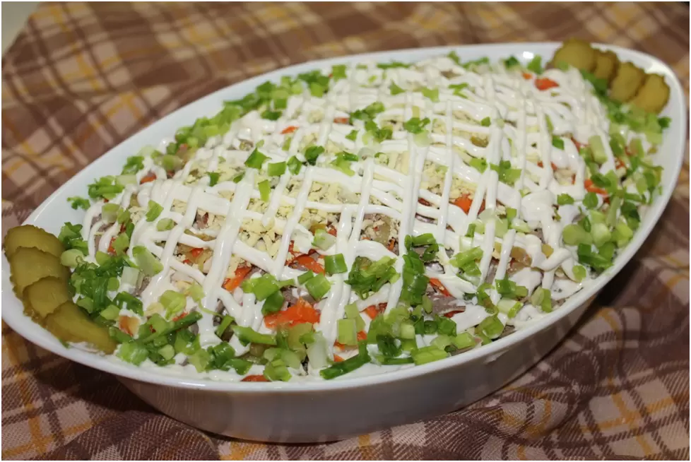 Салат "Печень под шубой"