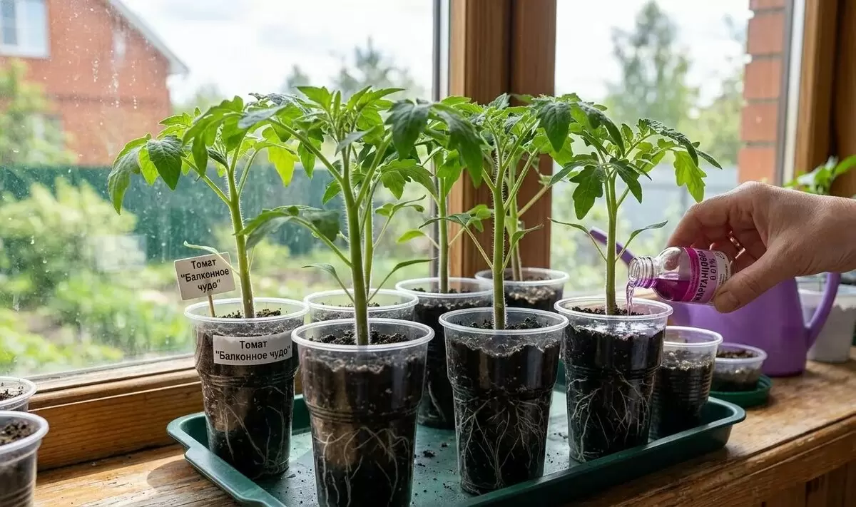 Как подкормка марганцовкой поможет вашей рассаде помидоров и перца стать крепкой