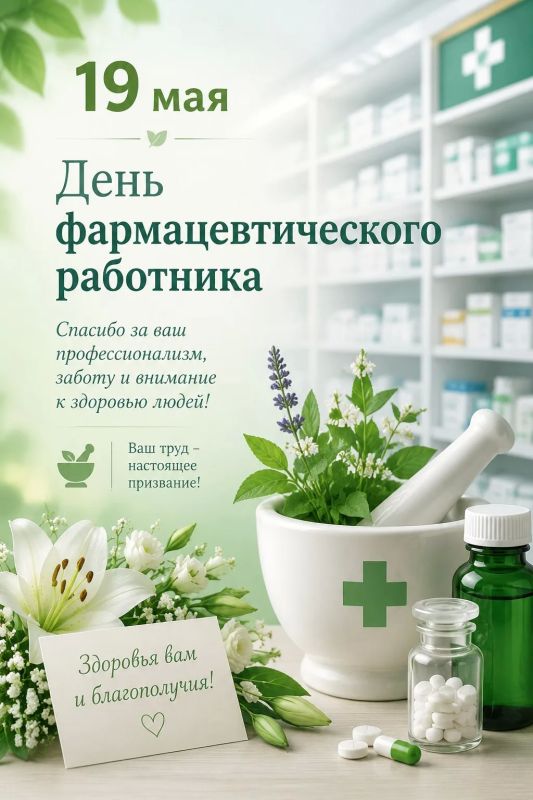В День фармацевта заслуживают слов благодарности все специалисты фармотрасли: от работников аптек и аптечных пунктов поликлиник до ученых-медиков и других сотрудников, которые изготавливают, исследуют, проверяют качество и...