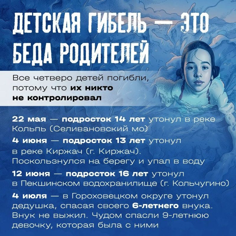 С начала купального сезона 2026 года на водоемах Владимирской области утонули 12 человек С начала купального сезона 2026 года на водоемах Владимирской области утонули 12 человек