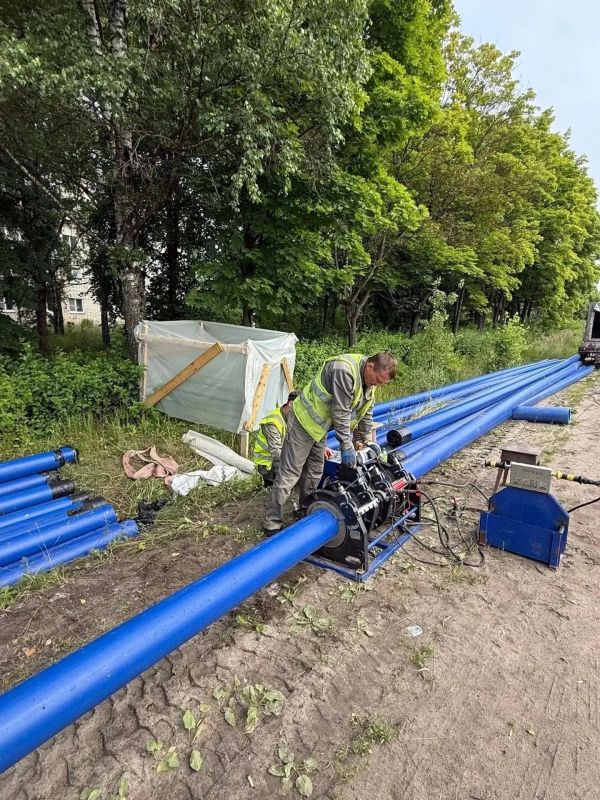 В поселке Вольгинский Покровского округа продолжается модернизация системы водоснабжения В поселке Вольгинский Покровского округа продолжается модернизация системы водоснабжения