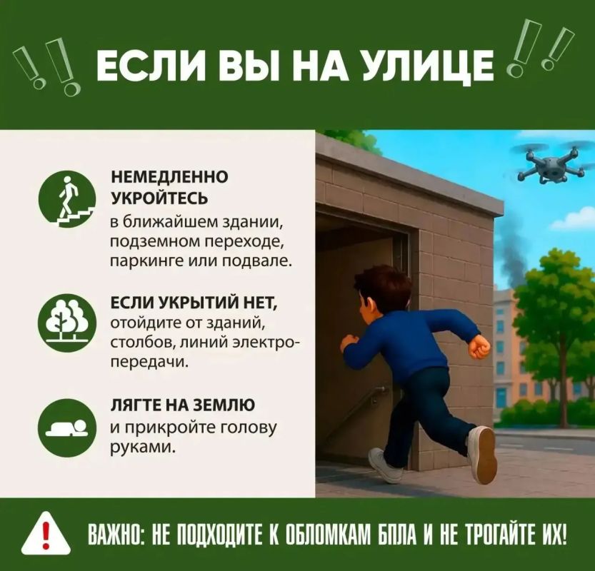 Как вести себя при атаках БПЛА, читайте в наших карточках Как вести себя при атаках БПЛА, читайте в наших карточках
