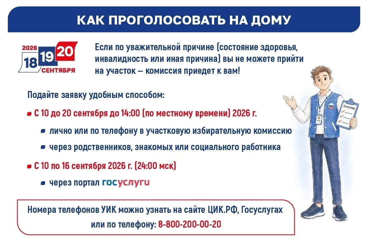 Понедельник, 14 сентября - последний день, когда избиратель может оформить заявление на участие в дистанционном электронном голосовании или выбрать удобный избирательный участок Понедельник, 14 сентября - последний день, когда избиратель может оформить заявление на участие в дистанционном электронном голосовании или выбрать удобный избирательный участок