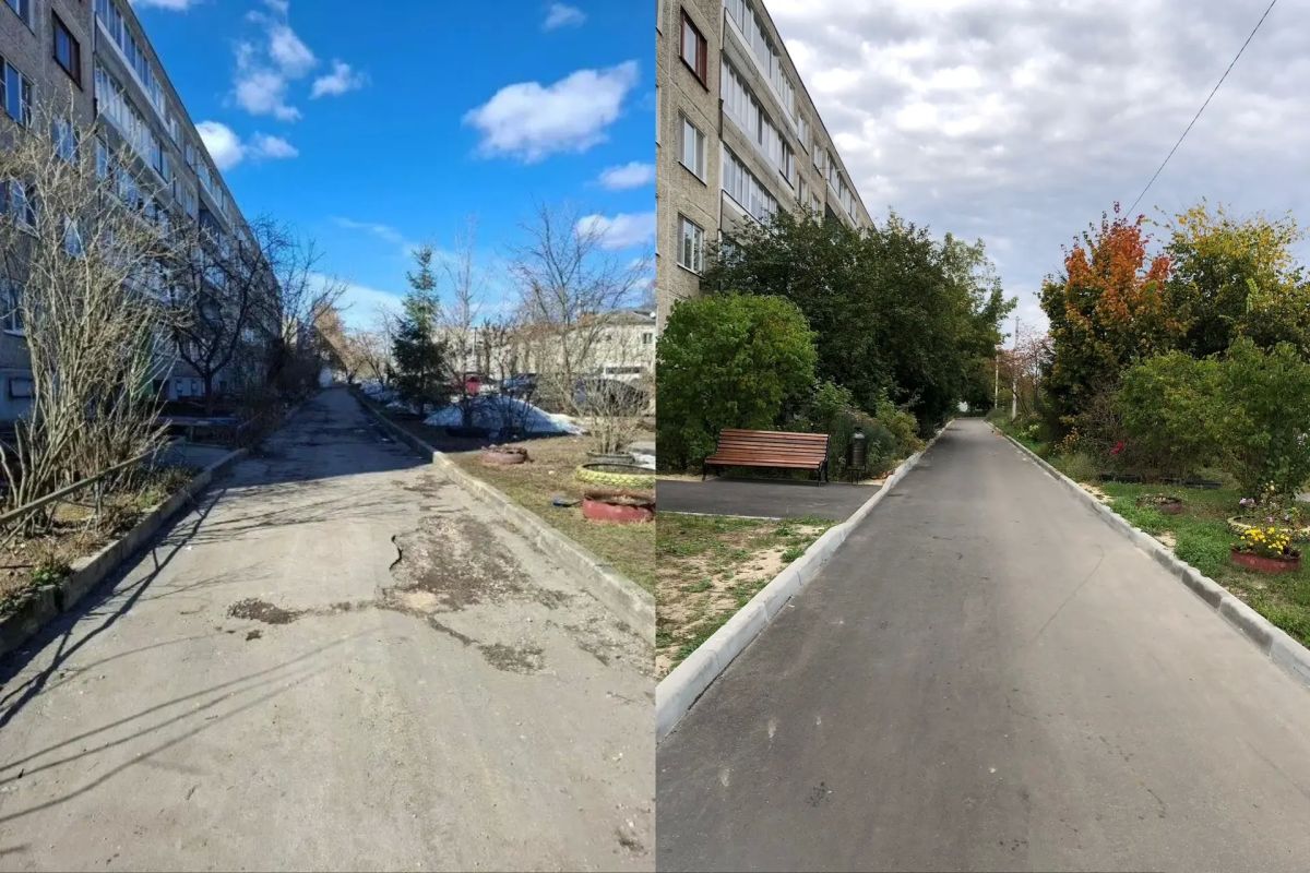 В Гусь-Хрустальном в рамках благоустройства привели в порядок улицу Калинина В Гусь-Хрустальном в рамках благоустройства привели в порядок улицу Калинина