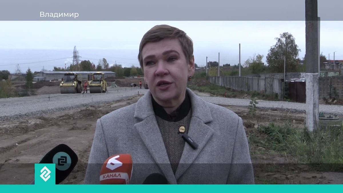 Во Владимире продолжается строительство дороги между улицами Куйбышева и Гастелло