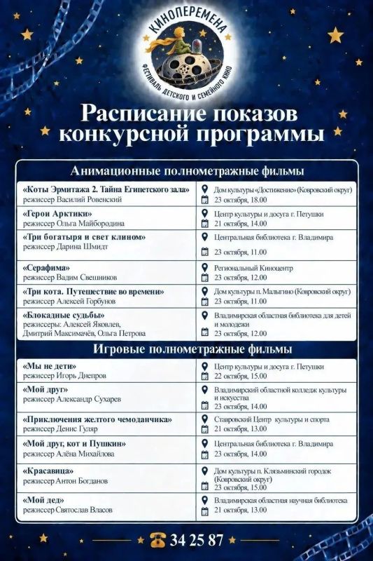 Свет! Камера! Мотор! Во Владимирской области вновь наступит «Киноперемена» Свет! Камера! Мотор! Во Владимирской области вновь наступит «Киноперемена»